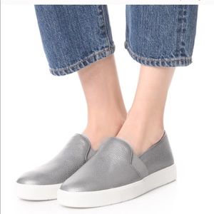 Vince Blair Slip On Gunmetal Sneakers